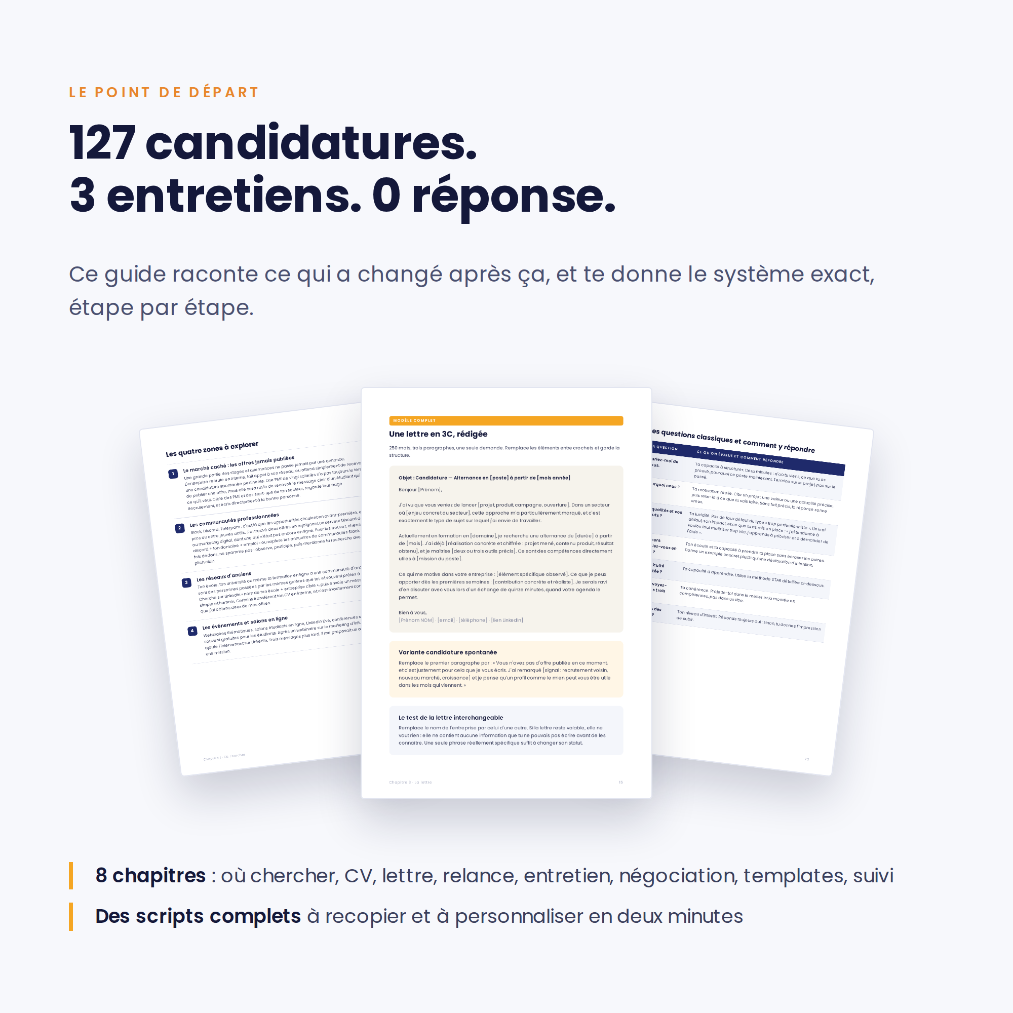 5 offres en 1 mois – Guide PDF stage & alternance