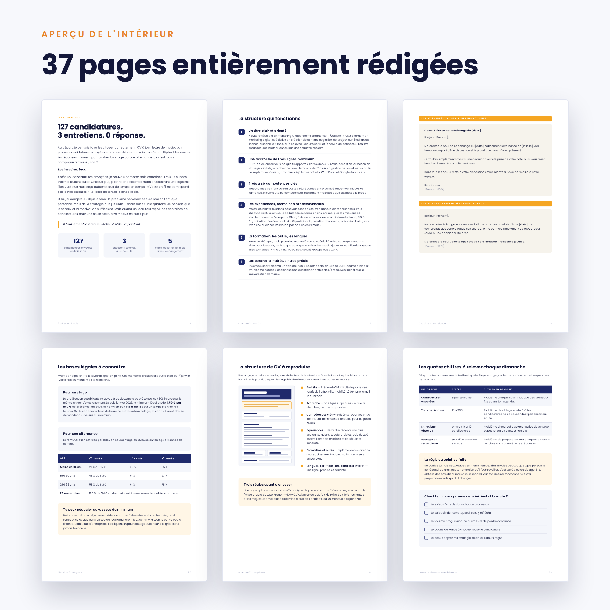 5 offres en 1 mois – Guide PDF stage & alternance