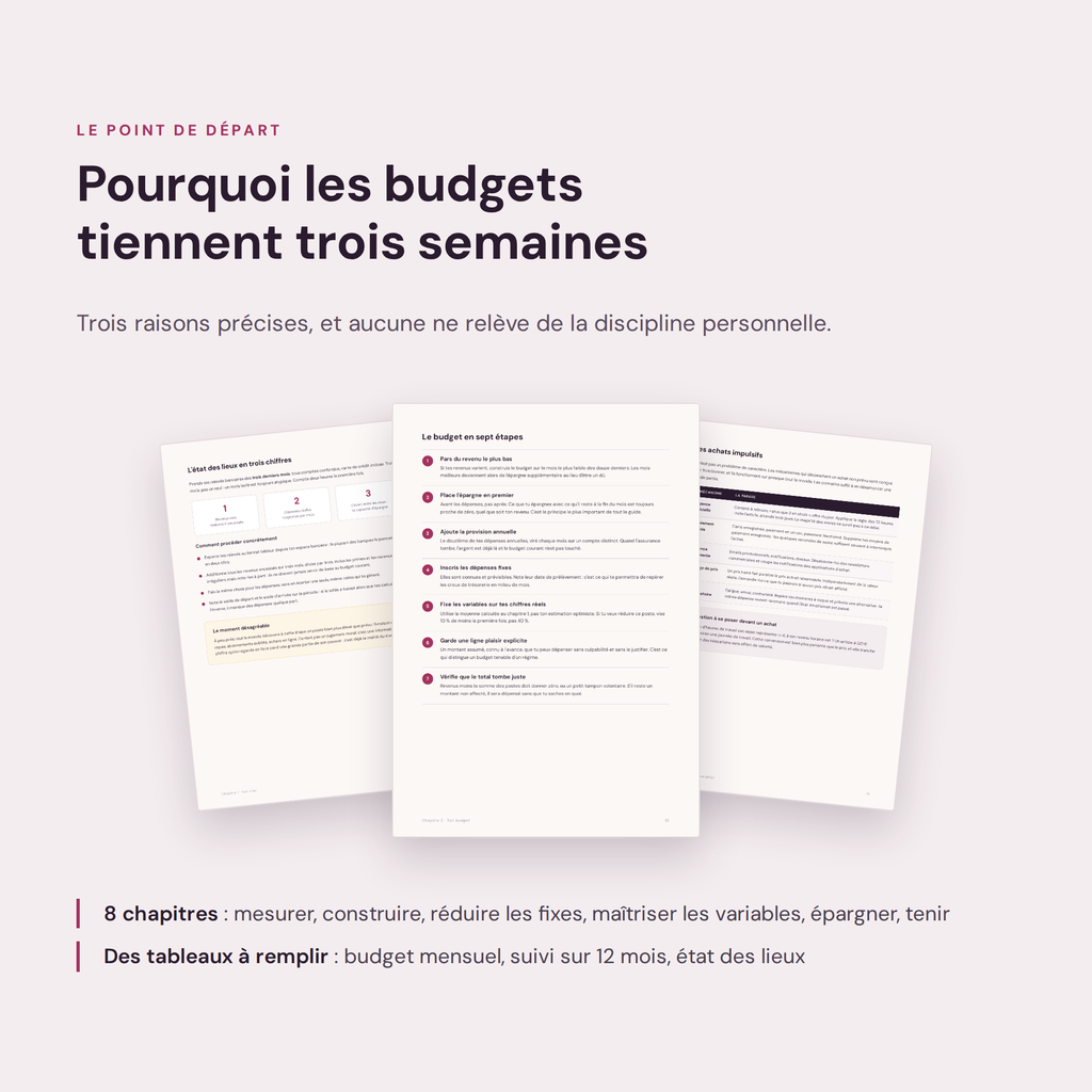 Créer son budget et faire des économies – Guide PDF