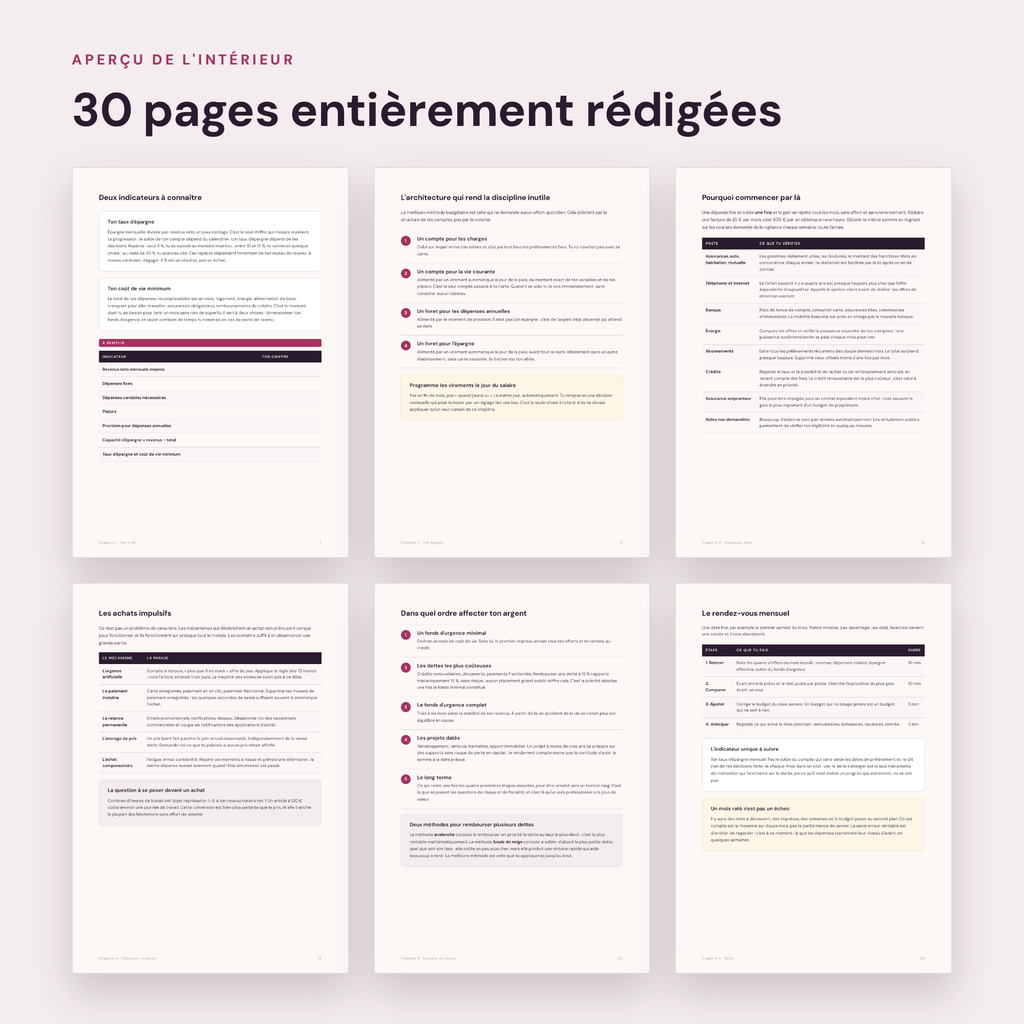 Créer son budget et faire des économies – Guide PDF