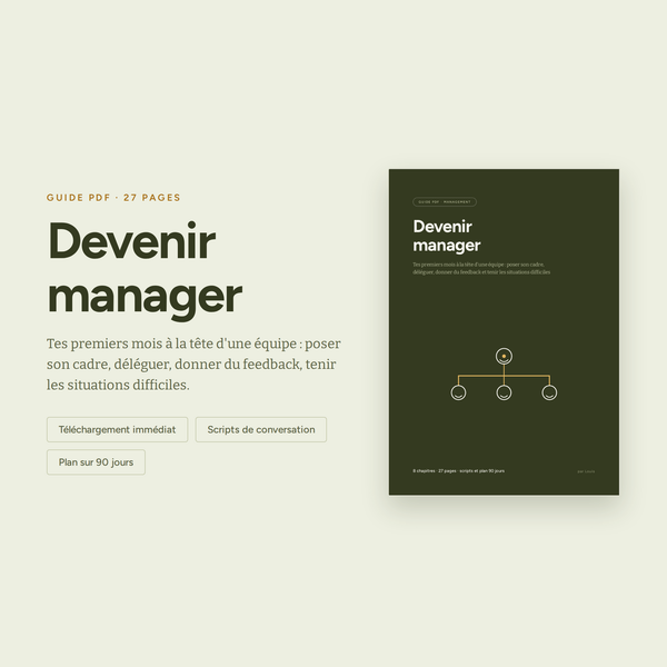 Devenir Manager