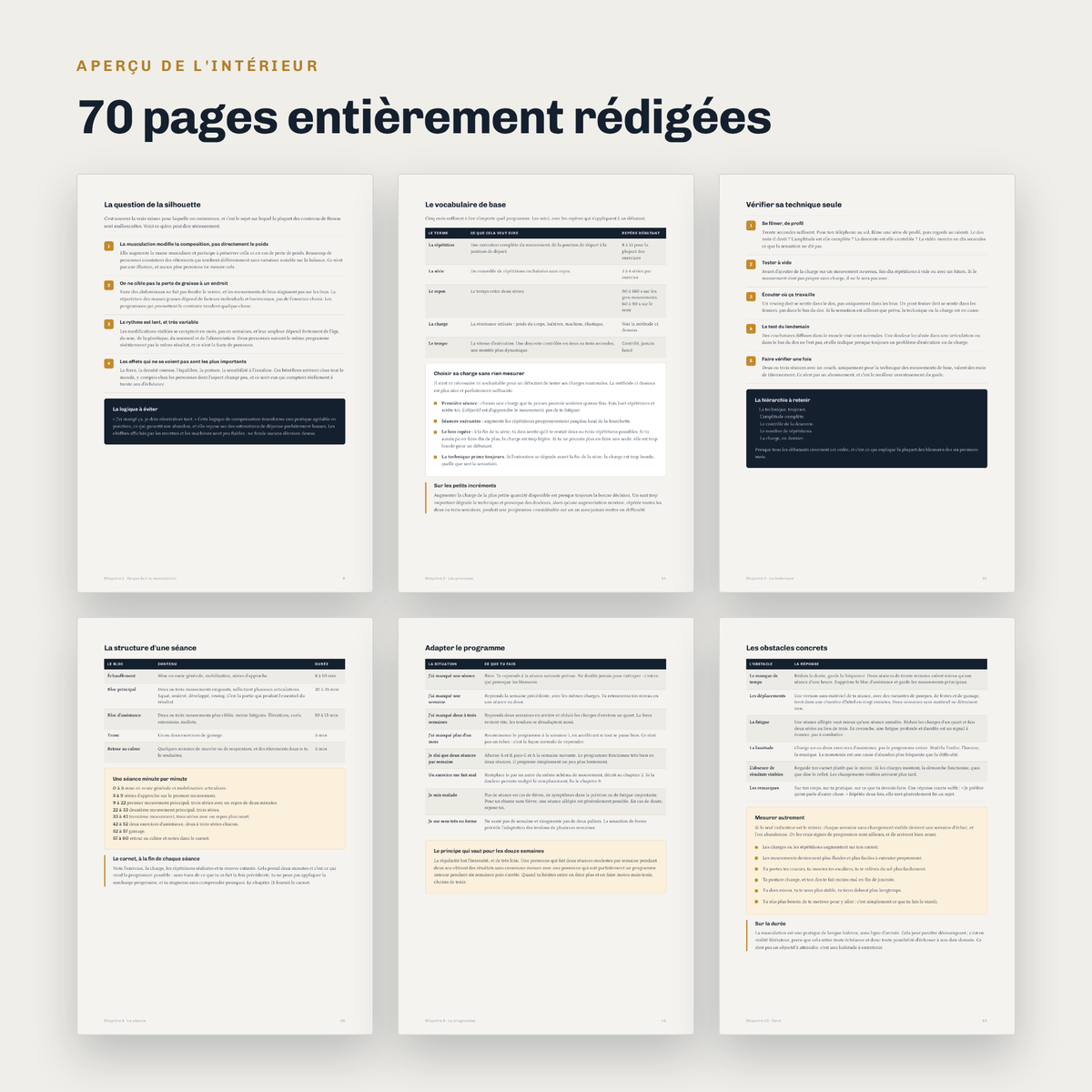 Chapitre prévention des blessures et carnets de suivi