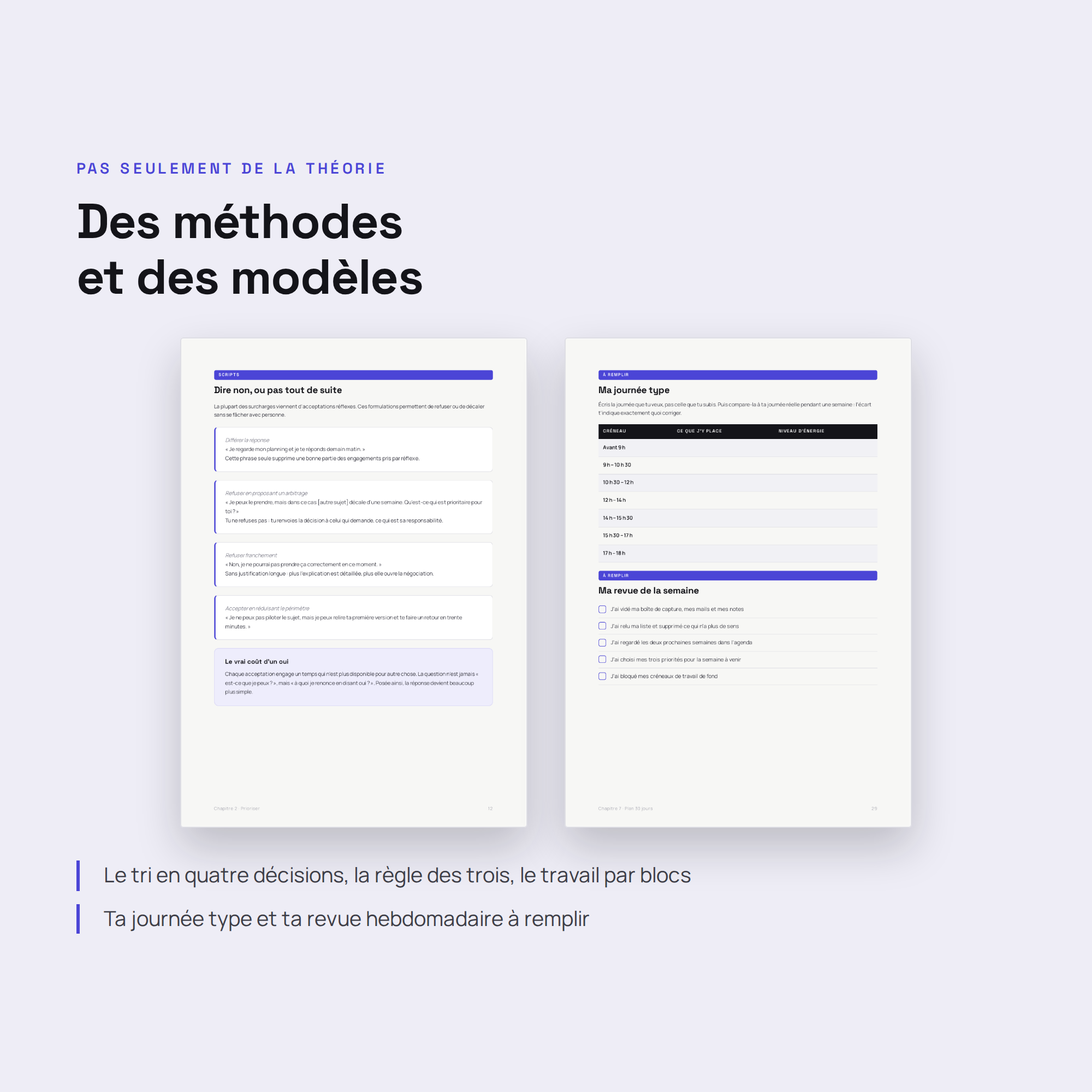 S'organiser vraiment — Guide PDF