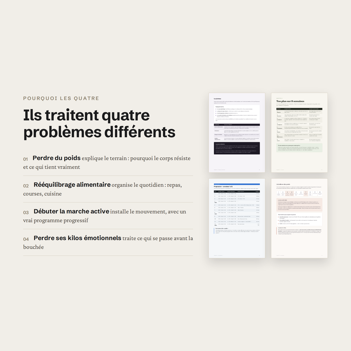 PACK SANTÉ – 4 guides pour enfin perdre du poids durablement